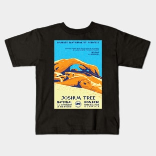 Joshua Tree National Park Arch Rock WPA Kids T-Shirt